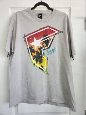 Famous Stars & Straps Men's Light Gray T-shirt
